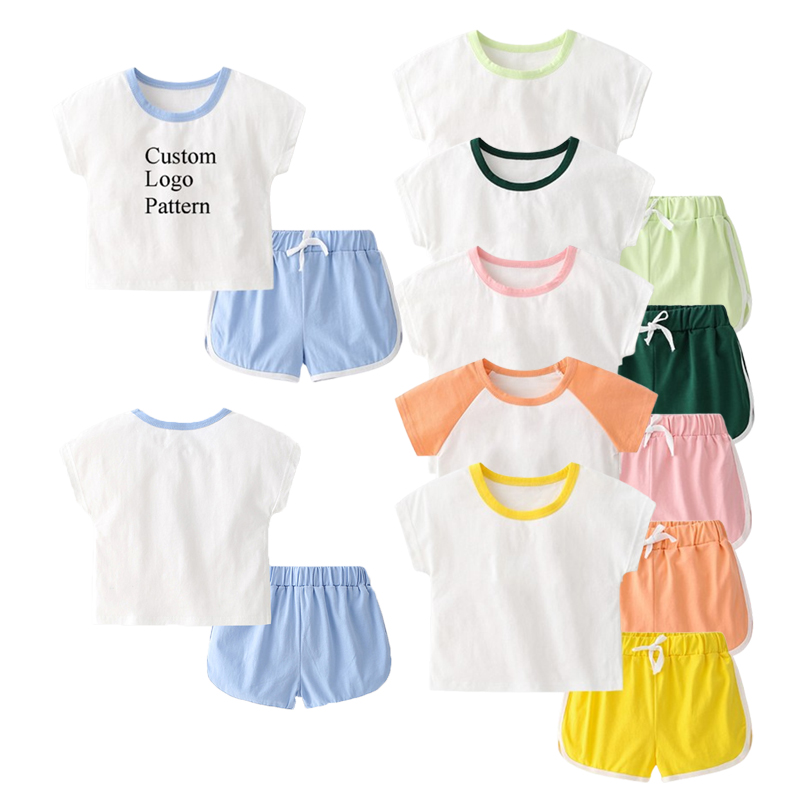 Προσαρμοσμένο OEM Cotton Spandex Boy Boy Toddler Sets