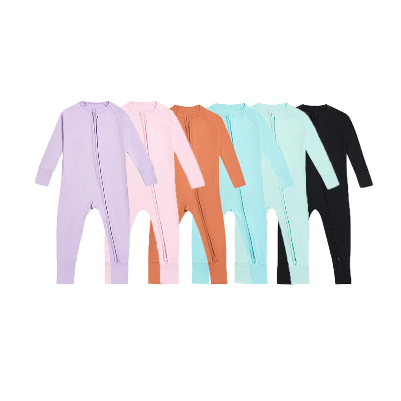 Μπαμπού μωρό πιτζάμες φερμουάρ footie pajamas romper